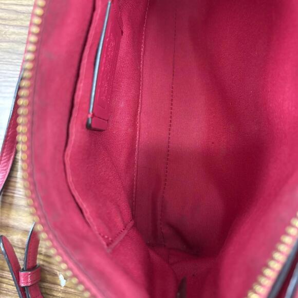 COACH Lyla Double Zip Pocket Crossbody, Strawberry Leather F38273 - Picture 13 of 16